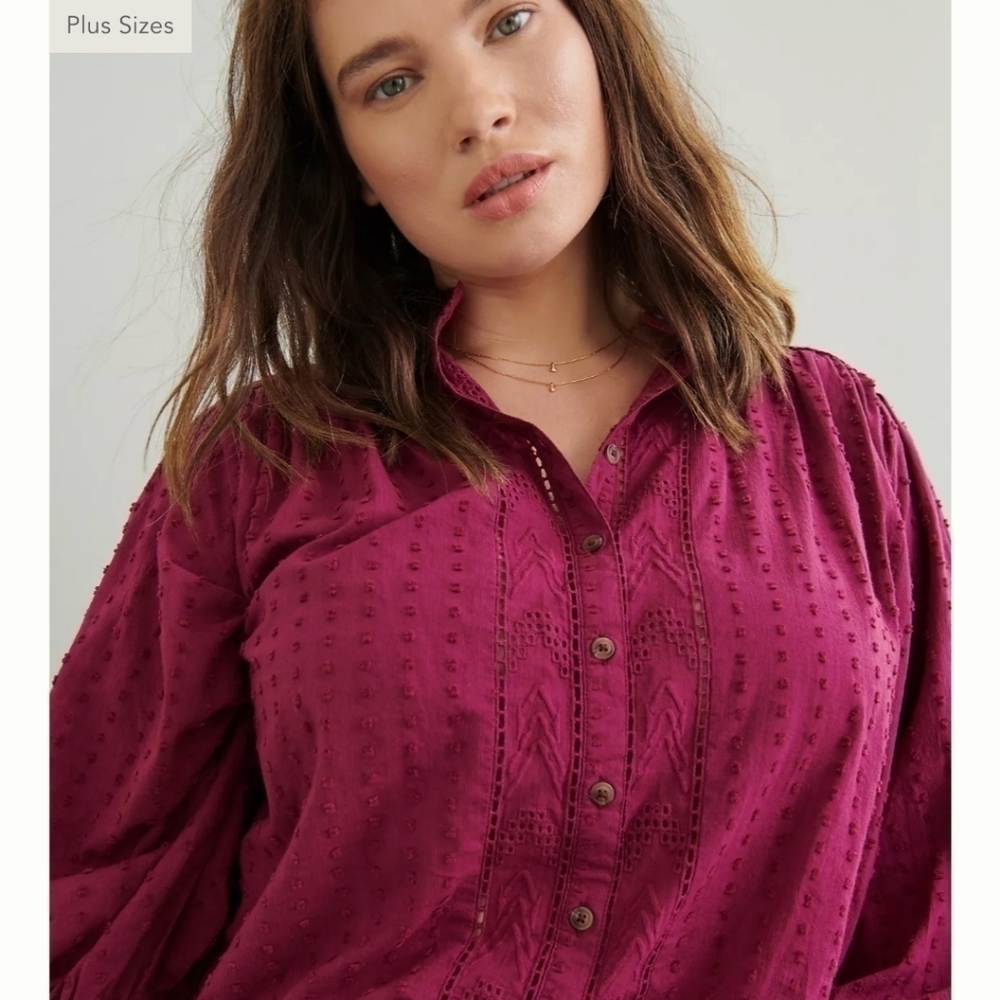 ANTHROPOLOGIE pilcro tavi button down blouse xs - Picture 3 of 11